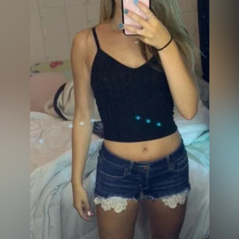 American Eagle shortie lace jeanshorts